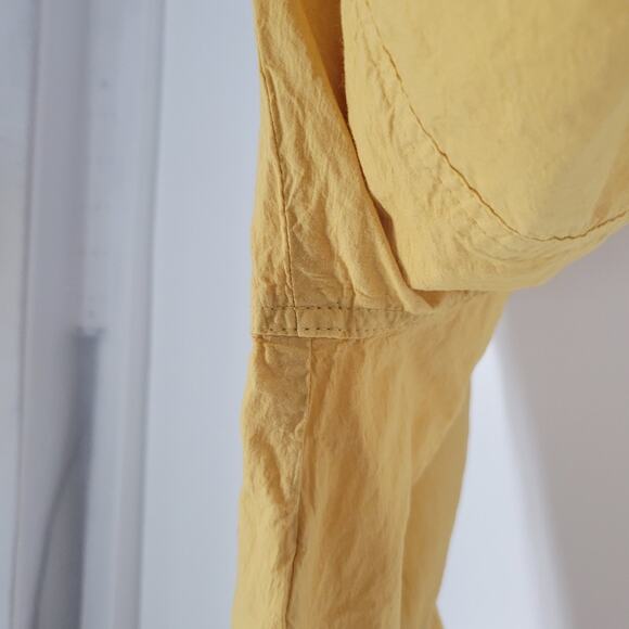 Prairie Underground Yellow High Rise Straight Leg Cotton Pants S - Picture 5 of 8